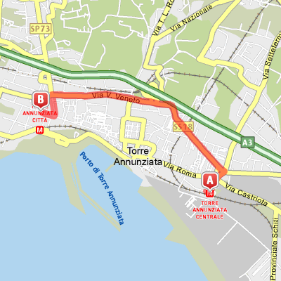 Mappa Percorso dalla Stazione Ferroviaria